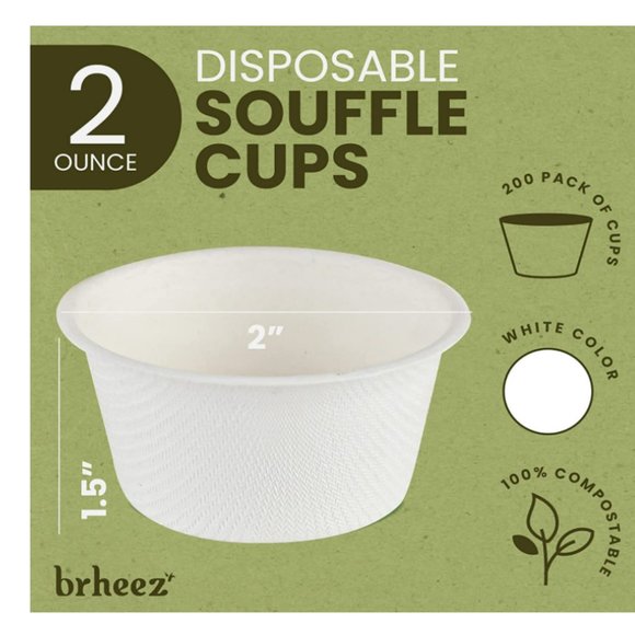 White Paper Souffle Cup - NWT - Picture 2 of 5